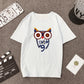 Cartoon Print Top Half Sleeve Bottoming Shirt T-shirt