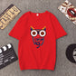 Cartoon Print Top Half Sleeve Bottoming Shirt T-shirt