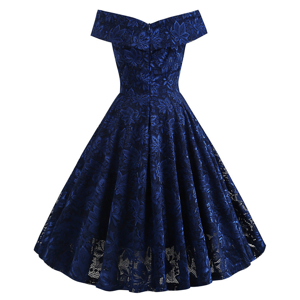 Robe d'été asymétrique en dentelle