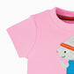 Round Neck Cotton Short Sleeve Girls T-shirt