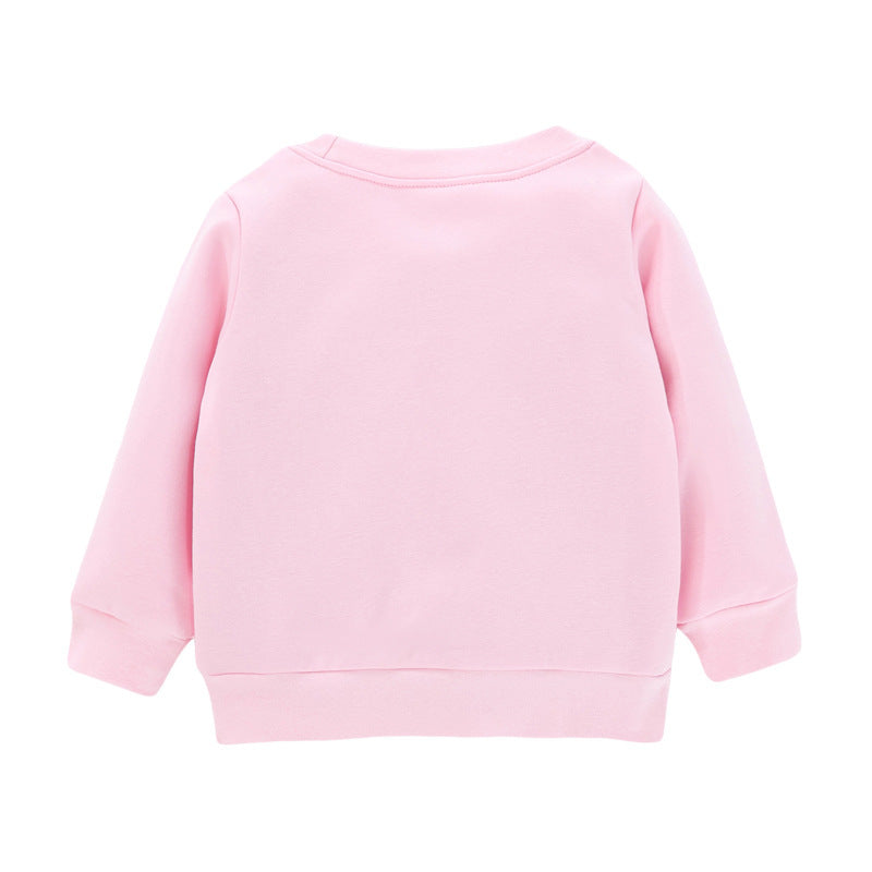 Children's Winter New Girl's Sweater Knit Round neck Long Sleeves