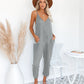 Pantalon court, combinaison, pantalon décontracté taille moyenne