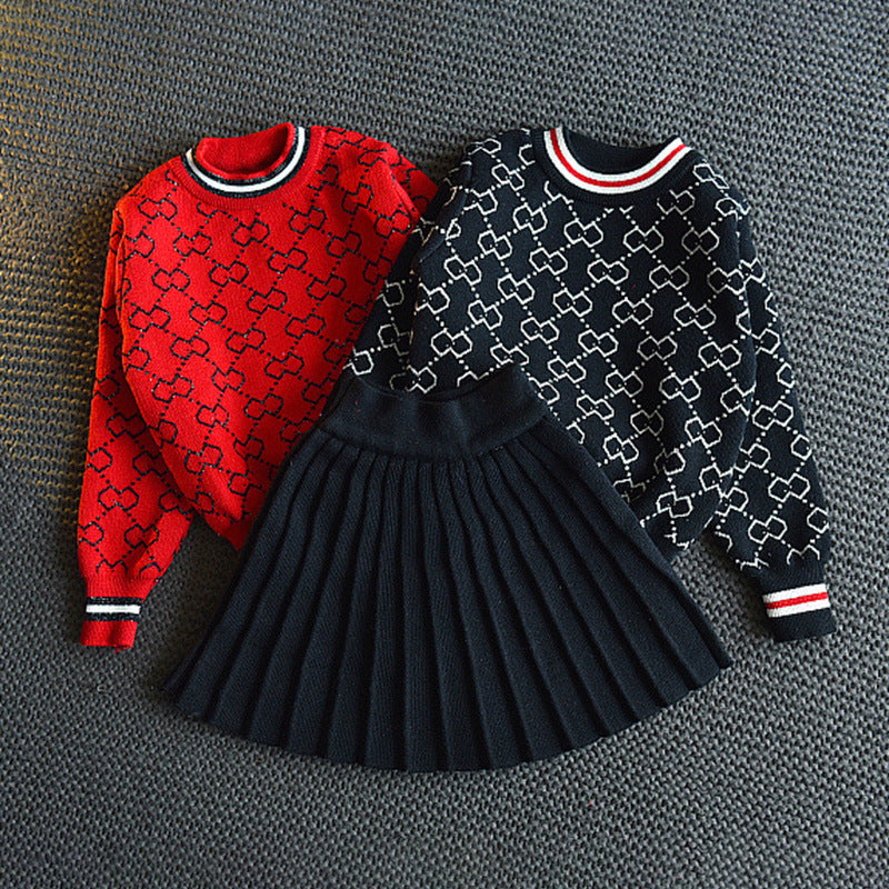 Pull en tricot pour fille