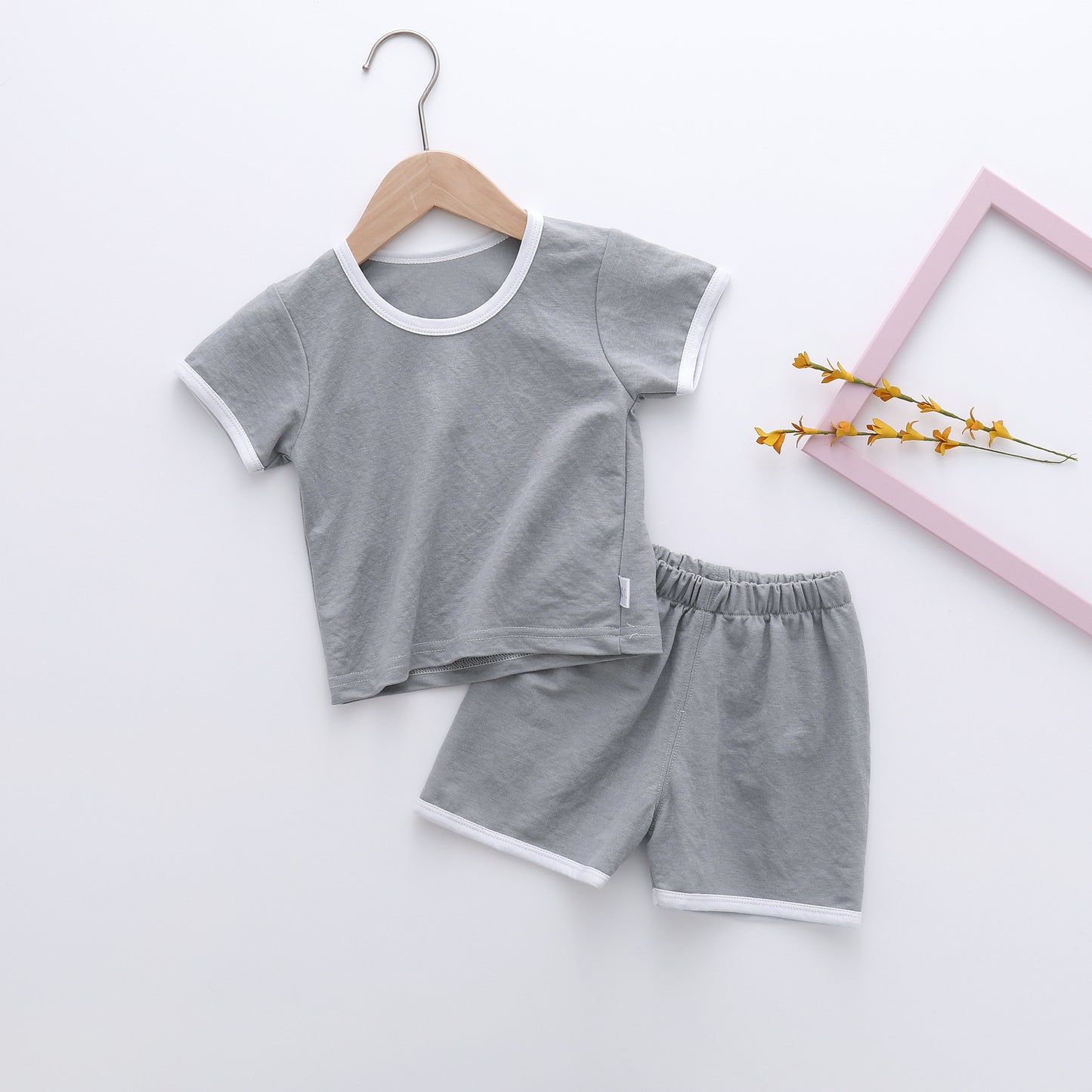 Men's And Women's Baby Home Service Suits Thin Children's Air Conditioning Suits
