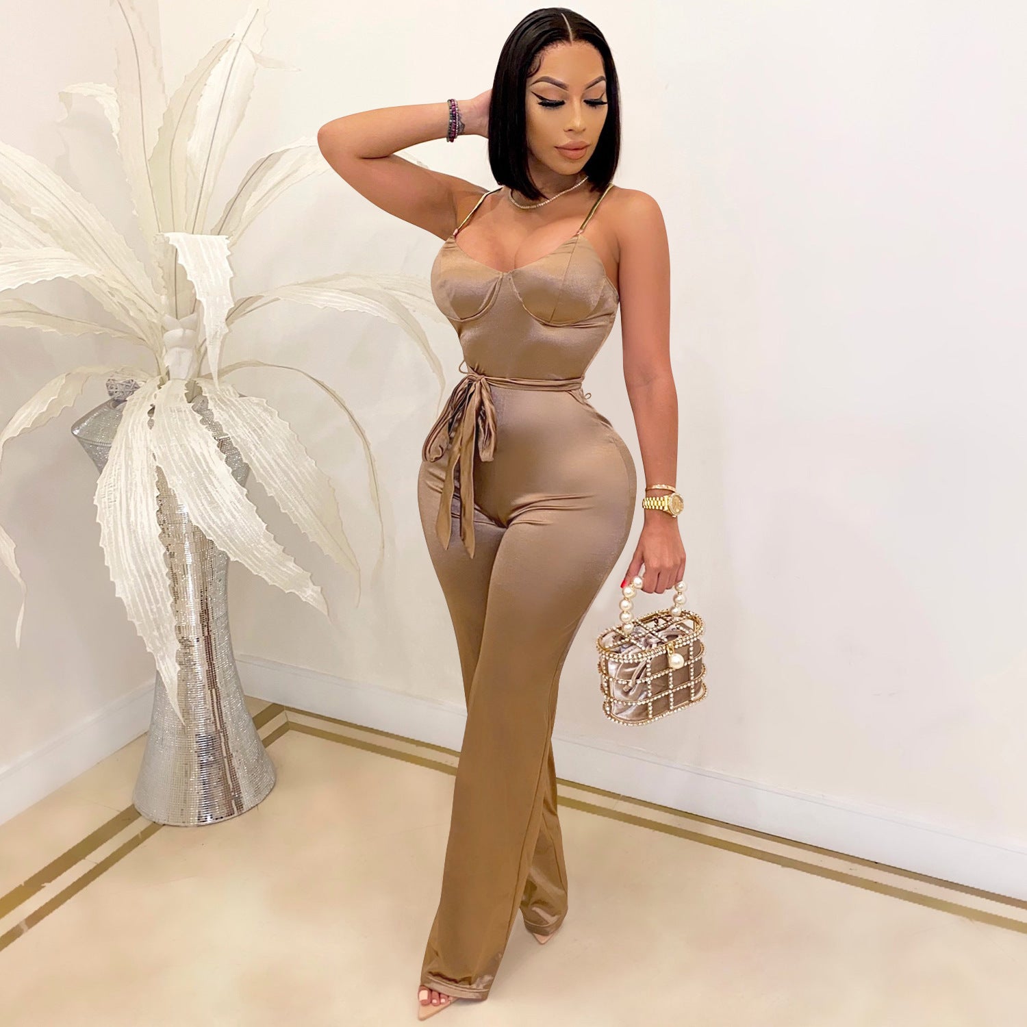 New Jumpsuits Straight Trousers Recreational Temperamen
