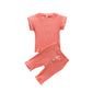T-shirt tricoté, pantalon, costume décontracté multicolore
