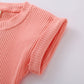 T-shirt tricoté, pantalon, costume décontracté multicolore