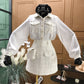 Three-Piece Tweed High Waist Skirt Bag Temperament Shirt Jacket