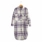Contrasting Plaid Casual Fashion Simple Long Woolen Coat