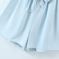 Fashion Solid Color Suspenders With Belt