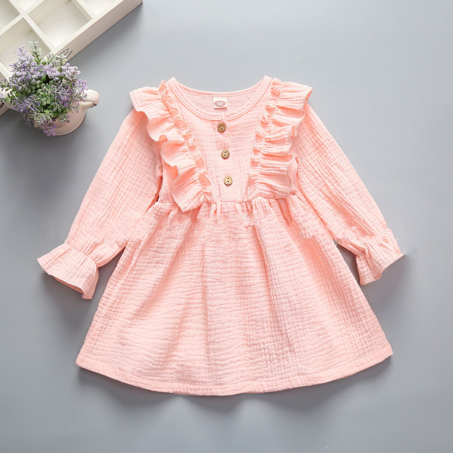 Robe à manches longues pour fille