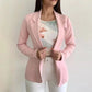 Long-Sleeved Multicolor Slim Small Suit