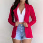 Long-Sleeved Multicolor Slim Small Suit