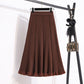 Thick Knitted Skirt Women Winter Mid-Length High Waist