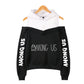 Pull à capuche sans bretelles à manches longues pour hommes et femmes de Linyue Clothing
