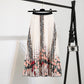 Printed Pleated Skirt With Long Pleats