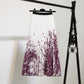 Printed Pleated Skirt With Long Pleats