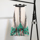 Printed Pleated Skirt With Long Pleats