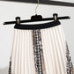 Printed Pleated Skirt With Long Pleats