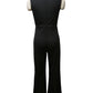 Square Neck Slim Women's Jumpsuit Flared Trousers