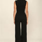 Square Neck Slim Women's Jumpsuit Flared Trousers