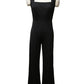 Square Neck Slim Women's Jumpsuit Flared Trousers