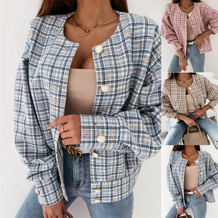 Spring Long Sleeved All Match Short Little Fragrant Wind Jacket