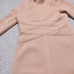 Round neck long sleeve dress