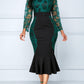 Autumn Summer Dress Women Casual Plus Size Slim Office Bodycon