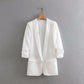 Fashion New Style Pleated Sleeve Casual Suit Jacket Women