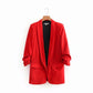 Fashion New Style Pleated Sleeve Casual Suit Jacket Women