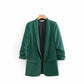 Fashion New Style Pleated Sleeve Casual Suit Jacket Women
