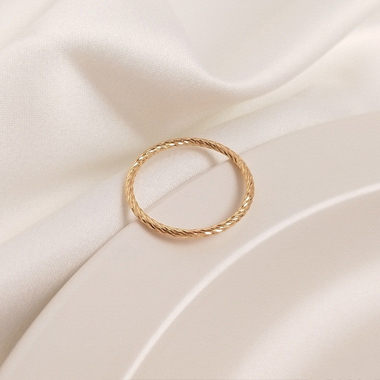Simple Ins Wind Ring Combination Tail Ring