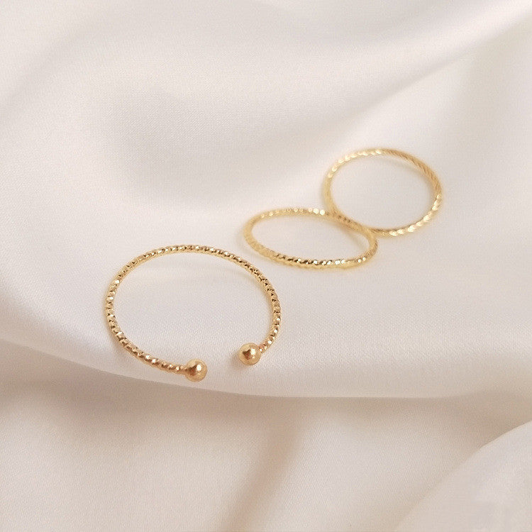 Simple Ins Wind Ring Combination Tail Ring