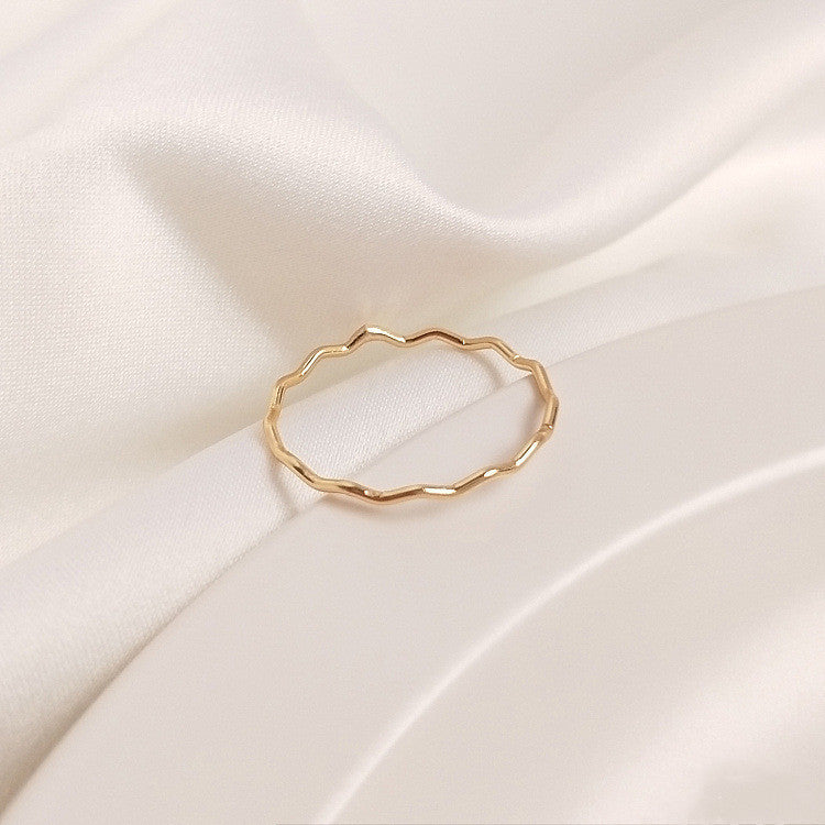 Simple Ins Wind Ring Combination Tail Ring