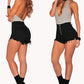 Ladies Ripped High Waist Denim Shorts Women Pants