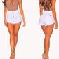 Ladies Ripped High Waist Denim Shorts Women Pants