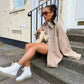 Woolen Coat Autumn And winter New Women's Style Thin And Thick Coat