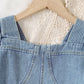 Girls' Dresses Fashion Square Collar Denim Skirt