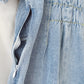Girls' Dresses Fashion Square Collar Denim Skirt