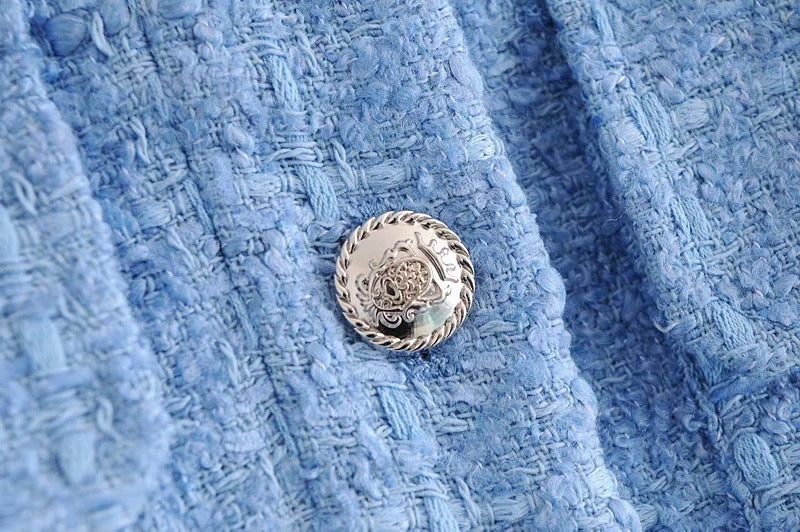 Women's Textured Short Blazer   Long Sleeve Top