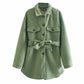 Lapel Loose style European And American Single Breasted Street Trendsetter Vintage Celebrity Cotton Pure Wool Jacket