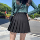 Korean Students All-Match High-Waisted A-Line Slim Slimming Pleated Skirt