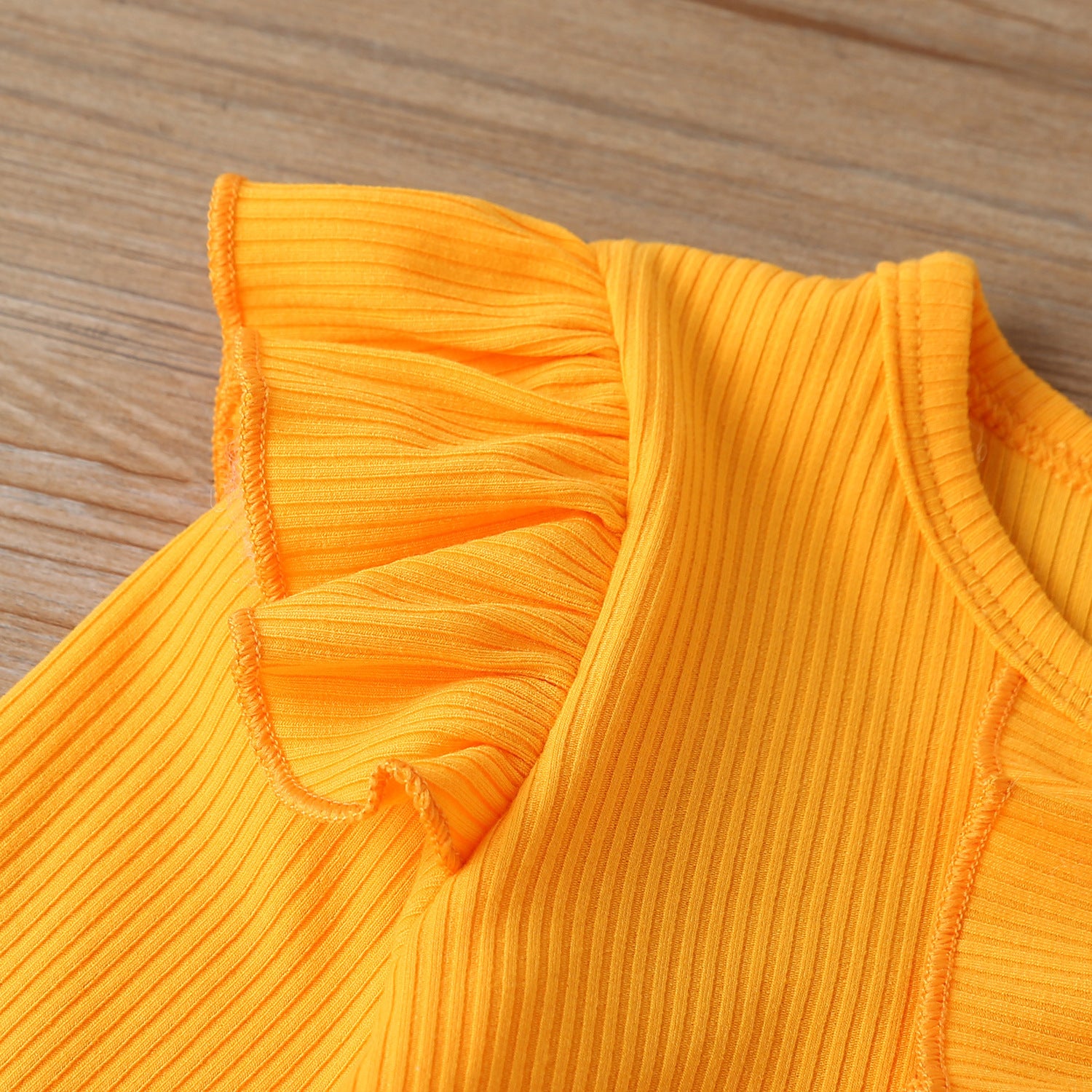 Robe à manches longues rayée tournesol pour enfant