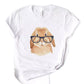 Women's Casual T-Shirt Short Sleeve Cartoon Animal Print