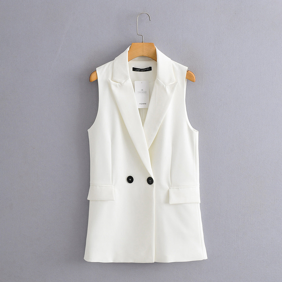 Celebrity Style Temperament Solid Color All-Match Vest