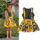 Ensemble deux pièces pour filles, débardeur sans manches, style européen et américain, robe à bretelles style bohème africain