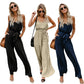Women's Suspender Wide-leg Jumpsuit