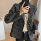 Clothing Temperament High-end Sense Of Plaid Suit Design Sense
