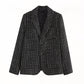 Clothing Temperament High-end Sense Of Plaid Suit Design Sense